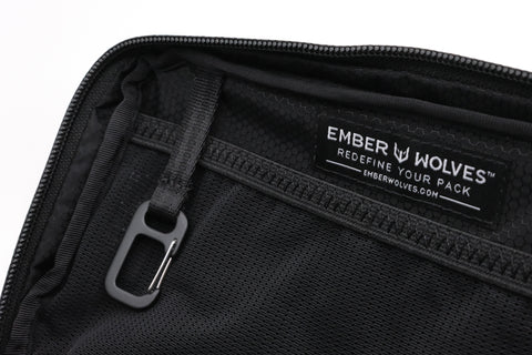 An Alpha Pack inside detail zoomed in on the tag | Color: Brown VX | Size: 1.8L