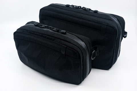 Two Alpha Packs from the front at a three quarter angle | Color: Tactical Black